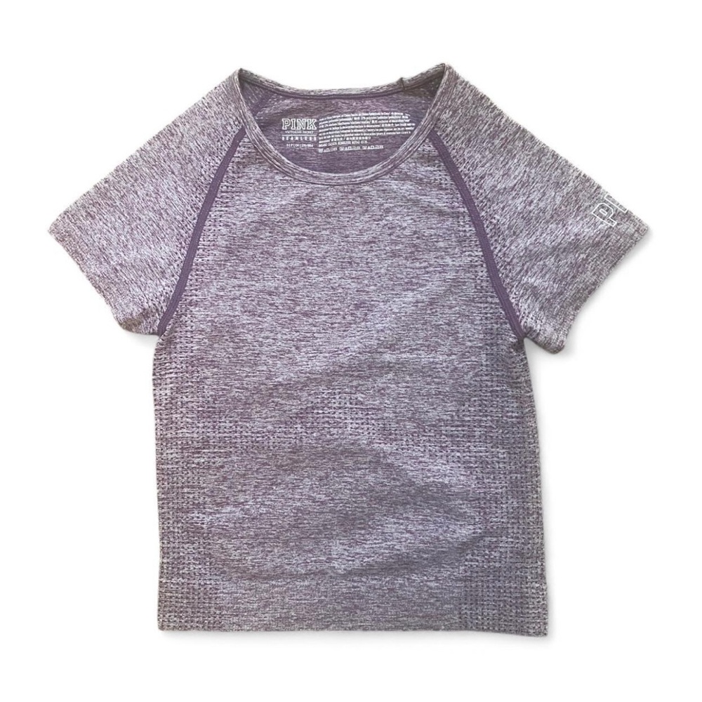 PINK Victoria's Secret Heathered Purple Crop Top